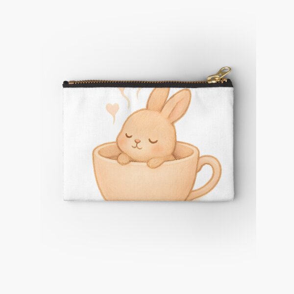 Item preview, Cute bunny cup (with hearts) designed and sold by CraterCat.