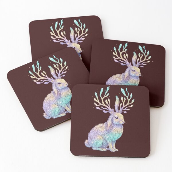 Item preview, Starlit Magical Antlered Rabbit designed and sold by SebastianSpace.