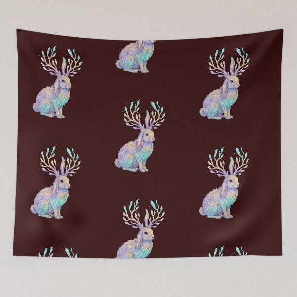 Item preview, Starlit Magical Antlered Rabbit designed and sold by SebastianSpace.