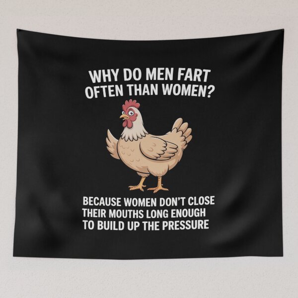 Item preview, Chicken Why Do Men Fart More Often Than Women Women designed and sold by Sandrhaus.