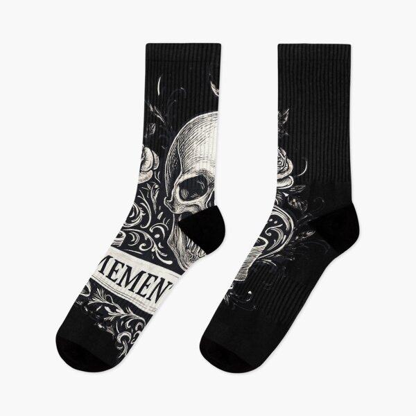 Item preview, Memento Mori Skull – Gothic Baroque Art – Dark Aesthetic Roses Design designed and sold by Mouraludia.