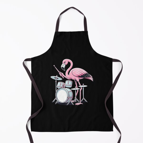 Item preview, Drummer Flamingo Drumming Player Playing Drums Drumset designed and sold by KristinDebra.