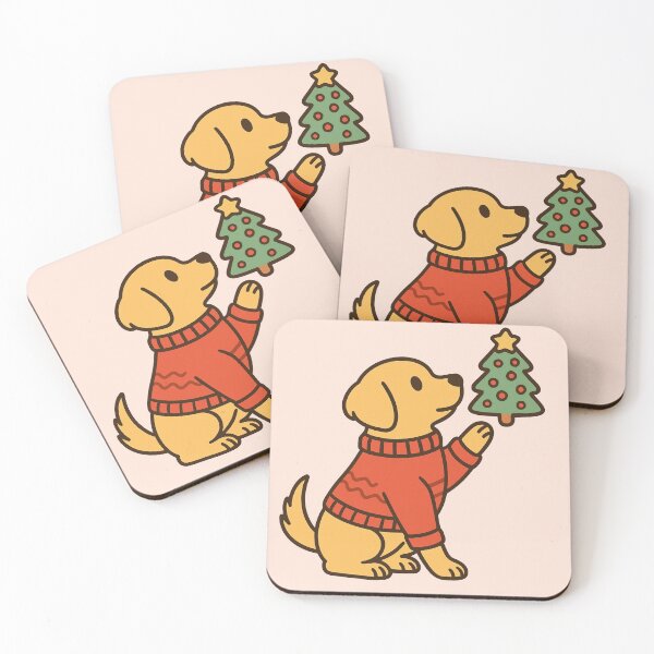 Item preview, Golden Retriever Reaching for Christmas Cookie – Cute Flat Dogmom Design designed and sold by dogmomtees.