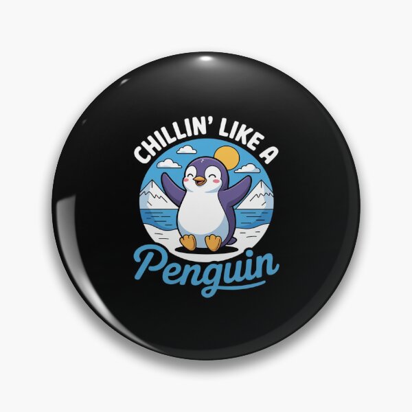 Item preview, Chillin Like A Penguin Cute Bird Animal designed and sold by ryukaizox1.