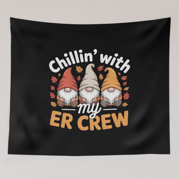 Item preview, Chillin' With My Gnomies ER Crew Fall Vibes Autumn Season designed and sold by ryukaizox1.