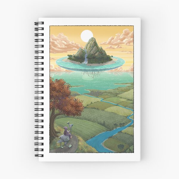 Item preview, Floating Island above the land of Frey designed and sold by The Purple Fantastic.