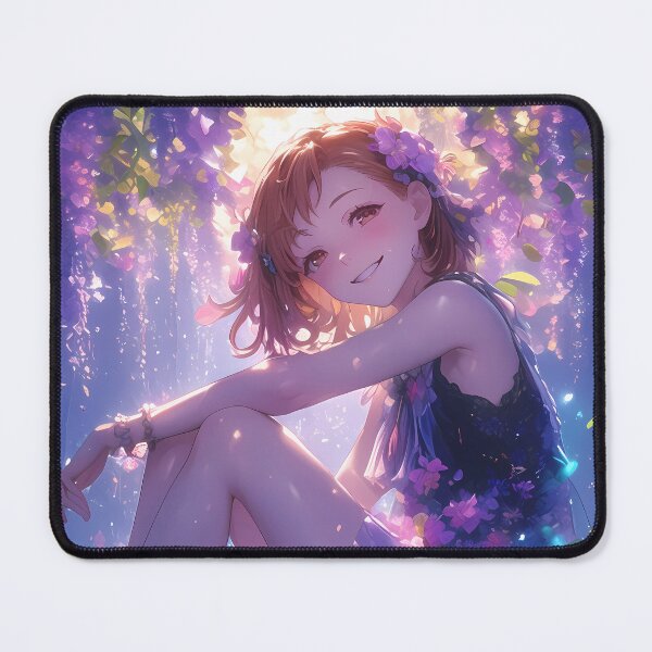Item preview, Certain Misaka Mikoto Wisteria Moonlight Railgun Fantasy Purple Blossoms Night Energy designed and sold by CarlosBender.