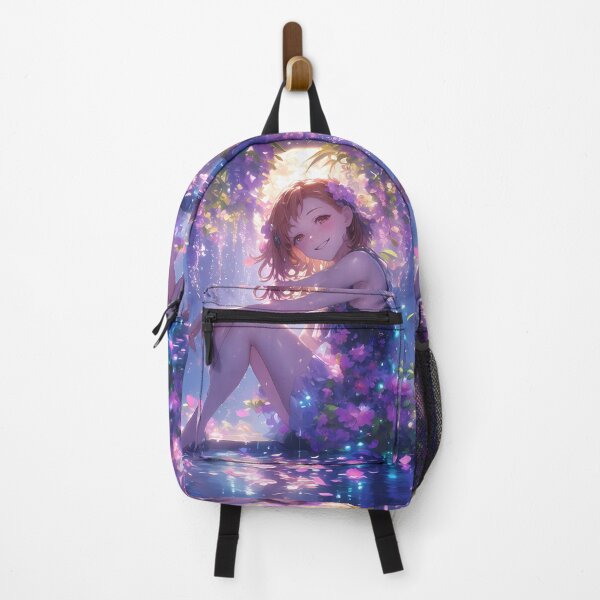 Item preview, Certain Misaka Mikoto Wisteria Moonlight Railgun Fantasy Purple Blossoms Night Energy designed and sold by CarlosBender.