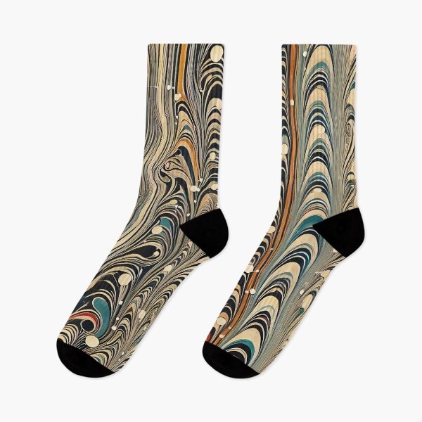 Item preview, Vintage Marbled Paper Pattern Retro Abstract Design designed and sold by PinUpPizzazz.