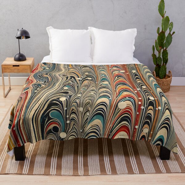 Item preview, Vintage Marbled Paper Pattern Retro Abstract Design designed and sold by PinUpPizzazz.