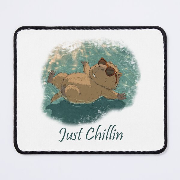 Item preview, Cute Capybara Just Chillin Quote Animal fun designed and sold by countrymouse.