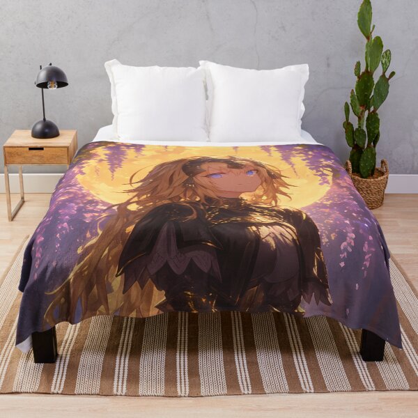 Item preview, Jeanne d Arc Wisteria Moonlight Fate Grand Order Game Anime Girl Fantasy Blossom Night Radiance designed and sold by CarlosBender.