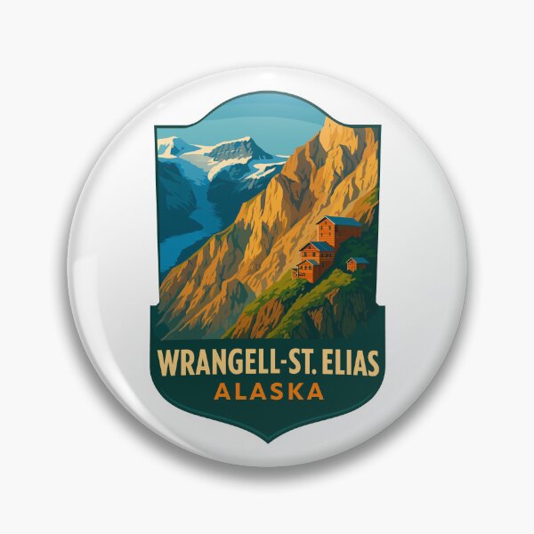 Item preview, Wrangell–St. Elias Alaska Mountain Sticker designed and sold by Ismeal Von.