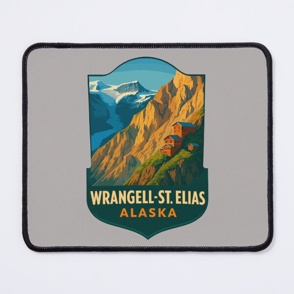 Item preview, Wrangell–St. Elias Alaska Mountain Sticker designed and sold by Ismeal Von.