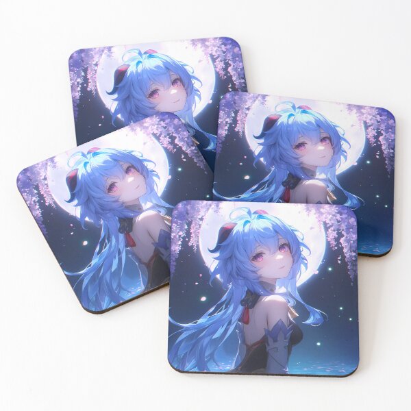 Item preview, Serene Wisteria Ganyu Genshin Impact Game Waifu Moonlit Fantasy designed and sold by CarlosBender.