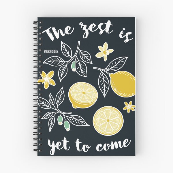 Item preview, Uplifting “The Zest Is Yet to Come” lemon botanical citrus design designed and sold by StrikingIdea.