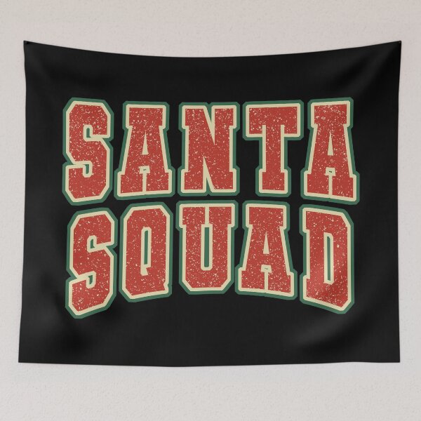 Item preview, Santa Squad Retro Christmas Typography designed and sold by Kewessthetic.