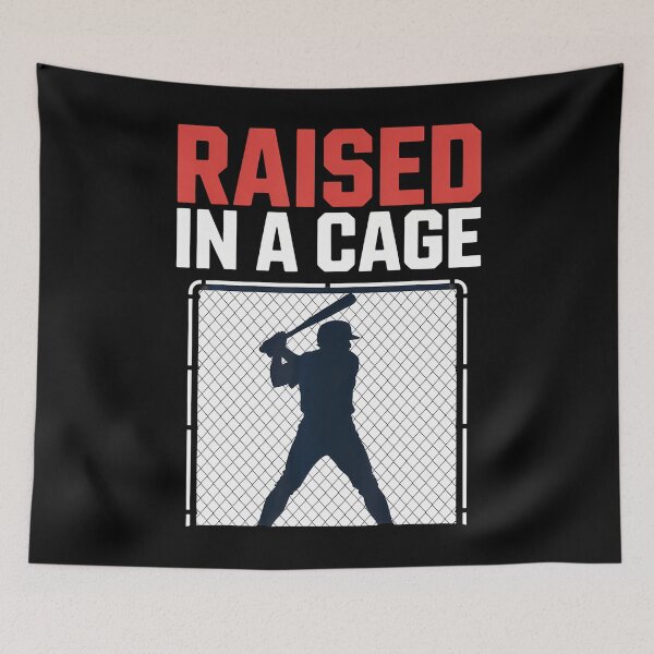 Item preview, Raised In A Cage Baseball Lover Athletic Spirit Summer Fun designed and sold by KristinDebra.