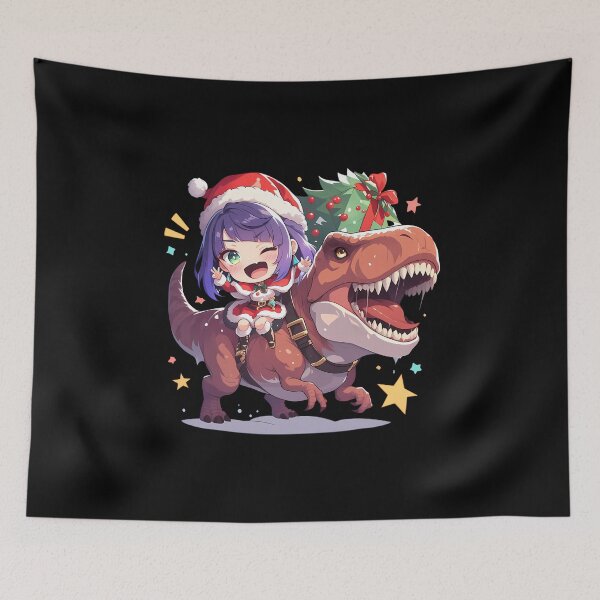 Item preview, Game Yelan Santa Dinosaur Joyride Genshin Impact Anime designed and sold by CarlosBender.