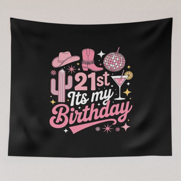 Item preview, Howdy Cowboy Hat Womens Pink Boots Disco Ball 21st Birthday designed and sold by RustsyMin.