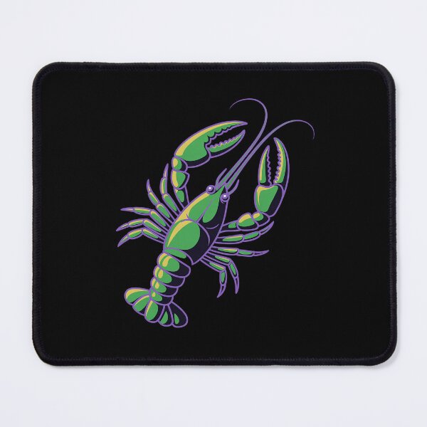 Item preview, Crawfish Lobster Purple Green Funny Mardi Gras designed and sold by SIGORDESIGN.