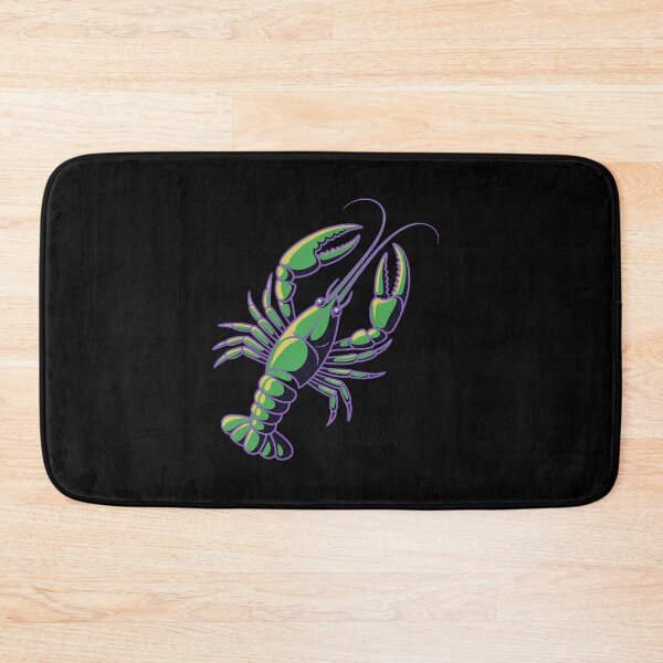 Item preview, Crawfish Lobster Purple Green Funny Mardi Gras designed and sold by SIGORDESIGN.
