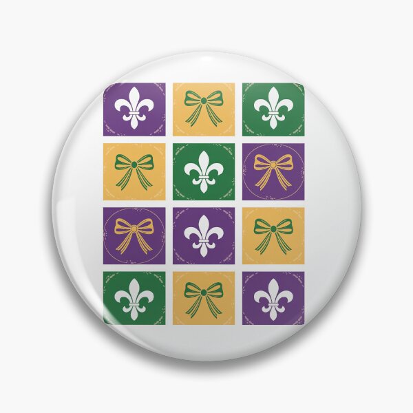 Item preview, Coquette Bow Checkered  Mardi Gras Carnival designed and sold by SIGORDESIGN.