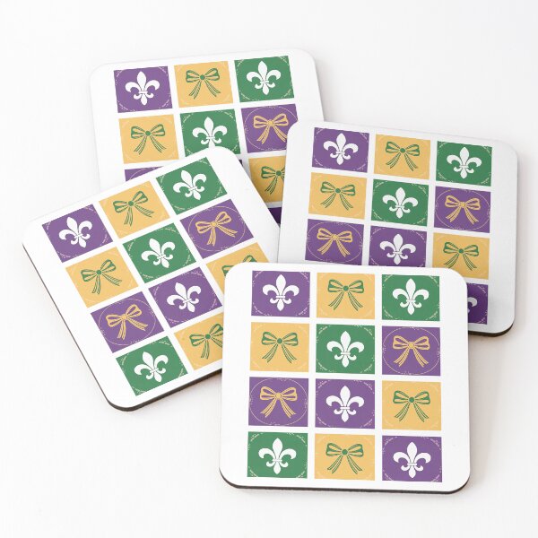 Item preview, Coquette Bow Checkered  Mardi Gras Carnival designed and sold by SIGORDESIGN.