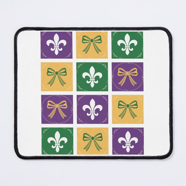 Item preview, Coquette Bow Checkered Mardi Gras Carnival designed and sold by SIGORDESIGN.