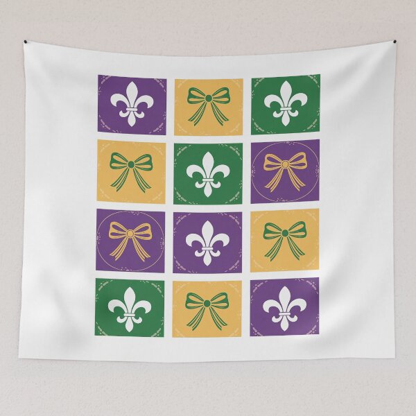 Item preview, Coquette Bow Checkered  Mardi Gras Carnival designed and sold by SIGORDESIGN.