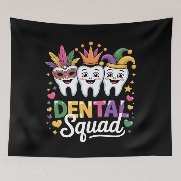 Item preview, Dental Squad Hygiene Dental Crew Mardi Gras Carnival Costume designed and sold by SIGORDESIGN.