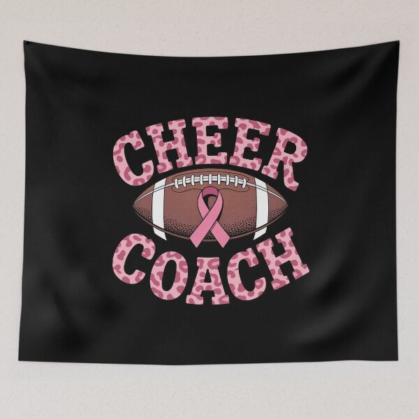 Item preview, Football Cheer Coach Pink Ribbon Breast Cancer Awareness designed and sold by RustsyMin.