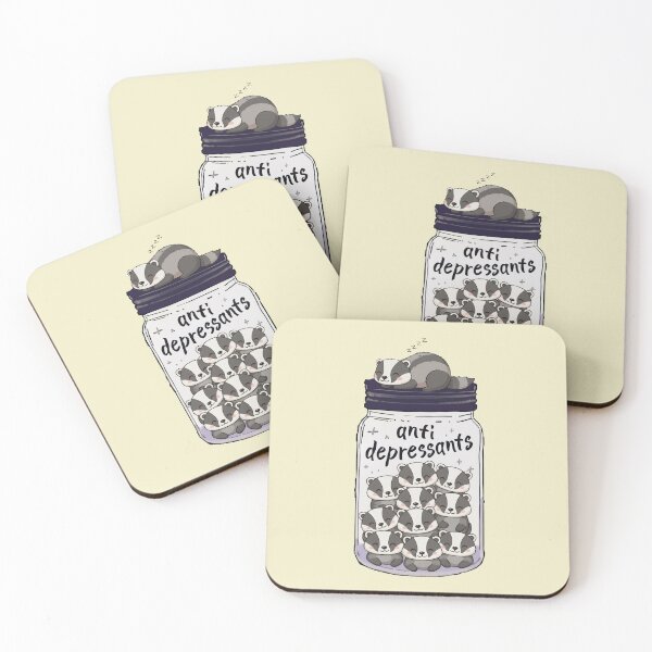 Item preview, Funny Badger Anti Depressant Jar Animal Lover Zoo Boys Girls Kids designed and sold by rafaeltto.