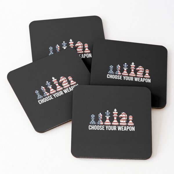 Item preview, Choose Your Weapon American Flag Chess Pieces Chess Player designed and sold by LinlinsDemons.