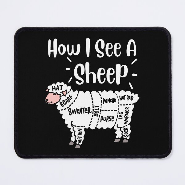 Item preview, Knitting How I See A Sheep Yarn Wool Knitter Sewing Quilter designed and sold by KristenSophie.