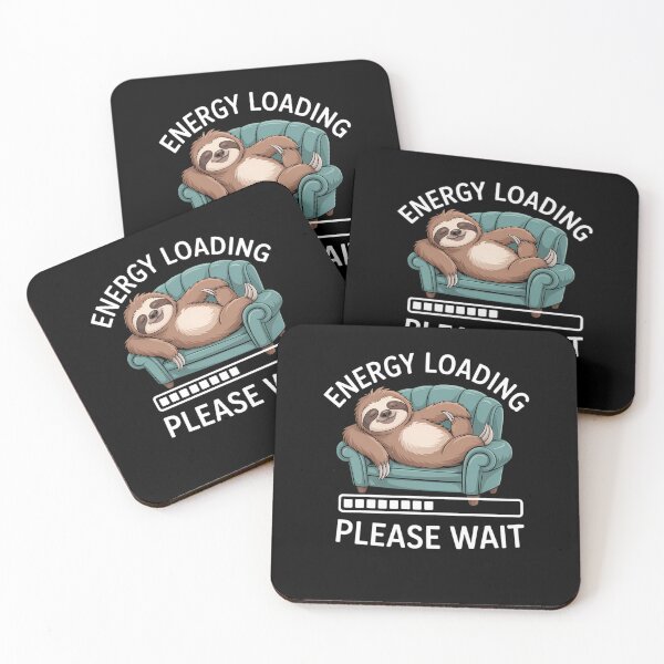 Item preview, Energy Loading Please Wait Sloth on Couch Sofa Chiller designed and sold by AsteriskDatBArt.