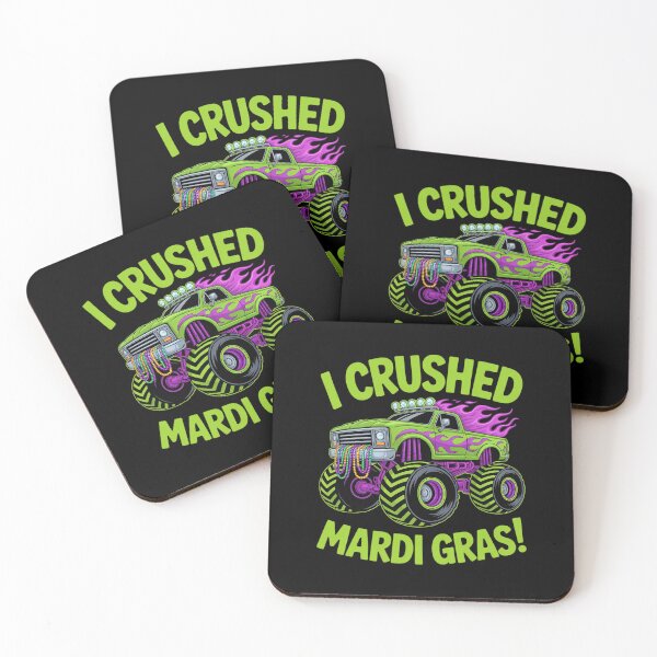 Artikelvorschau, Ich habe den Mardi Gras Monster Truck für Jungen und Kinder zerstört entworfen und verkauft von SIGORDESIGN.