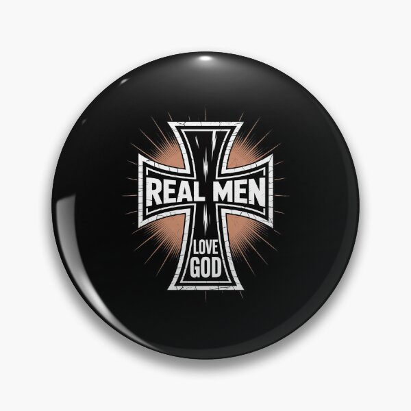 Item preview, Christian Cross Real Men Love God Joshua designed and sold by LinlinsDemons.