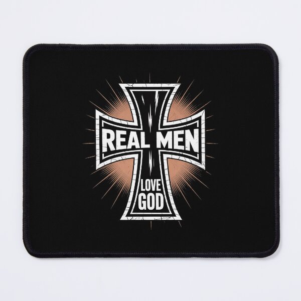 Item preview, Christian Cross Real Men Love God Joshua designed and sold by LinlinsDemons.