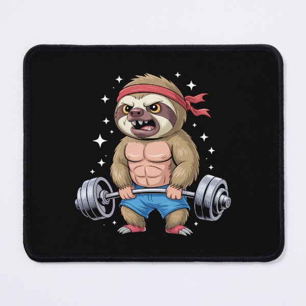 Item preview, Sloth Gym Workout Deadlifting Fitness designed and sold by AsteriskDatBArt.