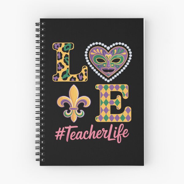 Item preview, Leopard Love Teacher Life Mardi Gras Fat Beads Tuesday Men Women designed and sold by SIGORDESIGN.