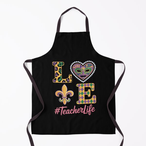 Item preview, Leopard Love Teacher Life Mardi Gras Fat Beads Tuesday Men Women designed and sold by SIGORDESIGN.