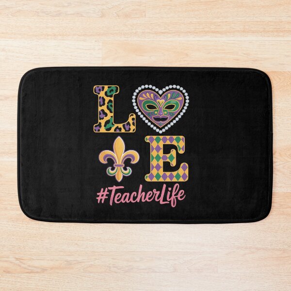 Item preview, Leopard Love Teacher Life Mardi Gras Fat Beads Tuesday Men Women designed and sold by SIGORDESIGN.