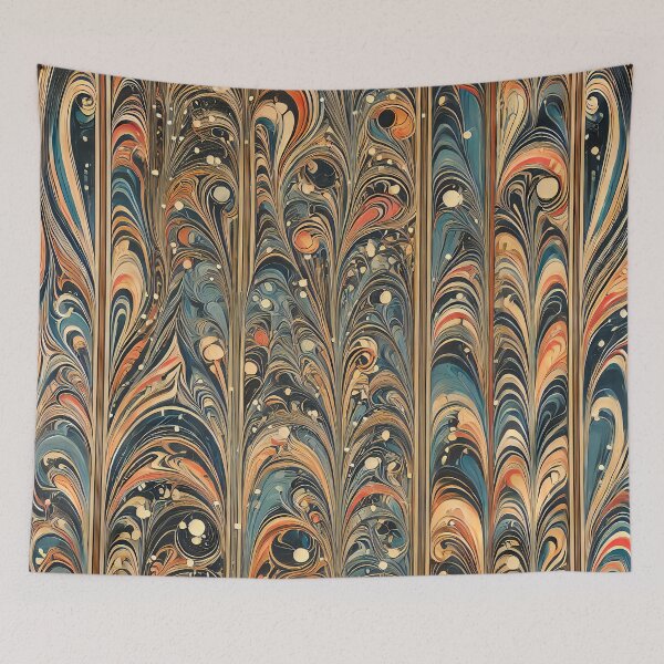 Item preview, Vintage Marbled Paper Pattern Retro Abstract Design designed and sold by PinUpPizzazz.