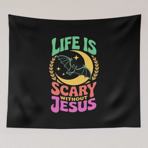 Item preview, Christian Halloween Life Is Scary Without Jesus Fall Autumn designed and sold by LinlinsDemons.