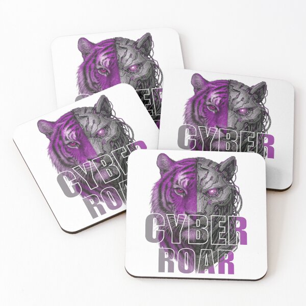Item preview, Cyber Roar – Cyberpunk Tiger Half Cyborg Design designed and sold by KarimFisal.