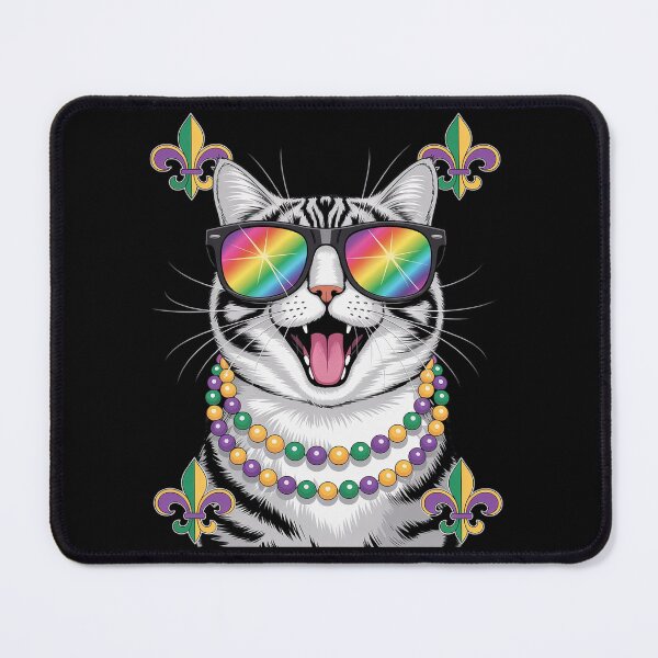 Item preview, Mardi Gras Cat Party New Orleans Cats Lover Fun designed and sold by SIGORDESIGN.