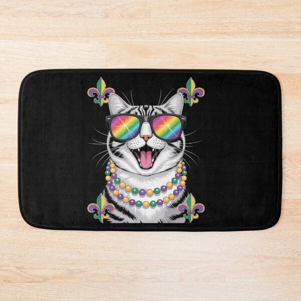 Item preview, Mardi Gras Cat Party New Orleans Cats Lover Fun designed and sold by SIGORDESIGN.