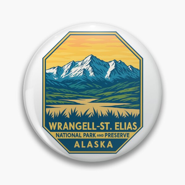 Item preview, Wrangell–St. Elias Alaska Mountain Sticker designed and sold by Ismeal Von.