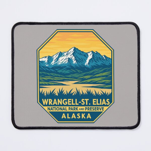 Item preview, Wrangell–St. Elias Alaska Mountain Sticker designed and sold by Ismeal Von.